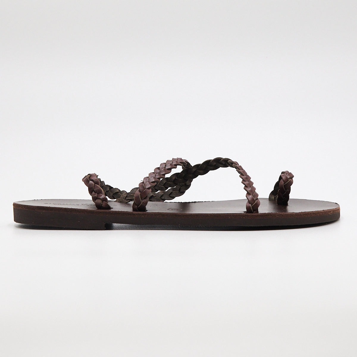 Olympia Brown Braided Sandal