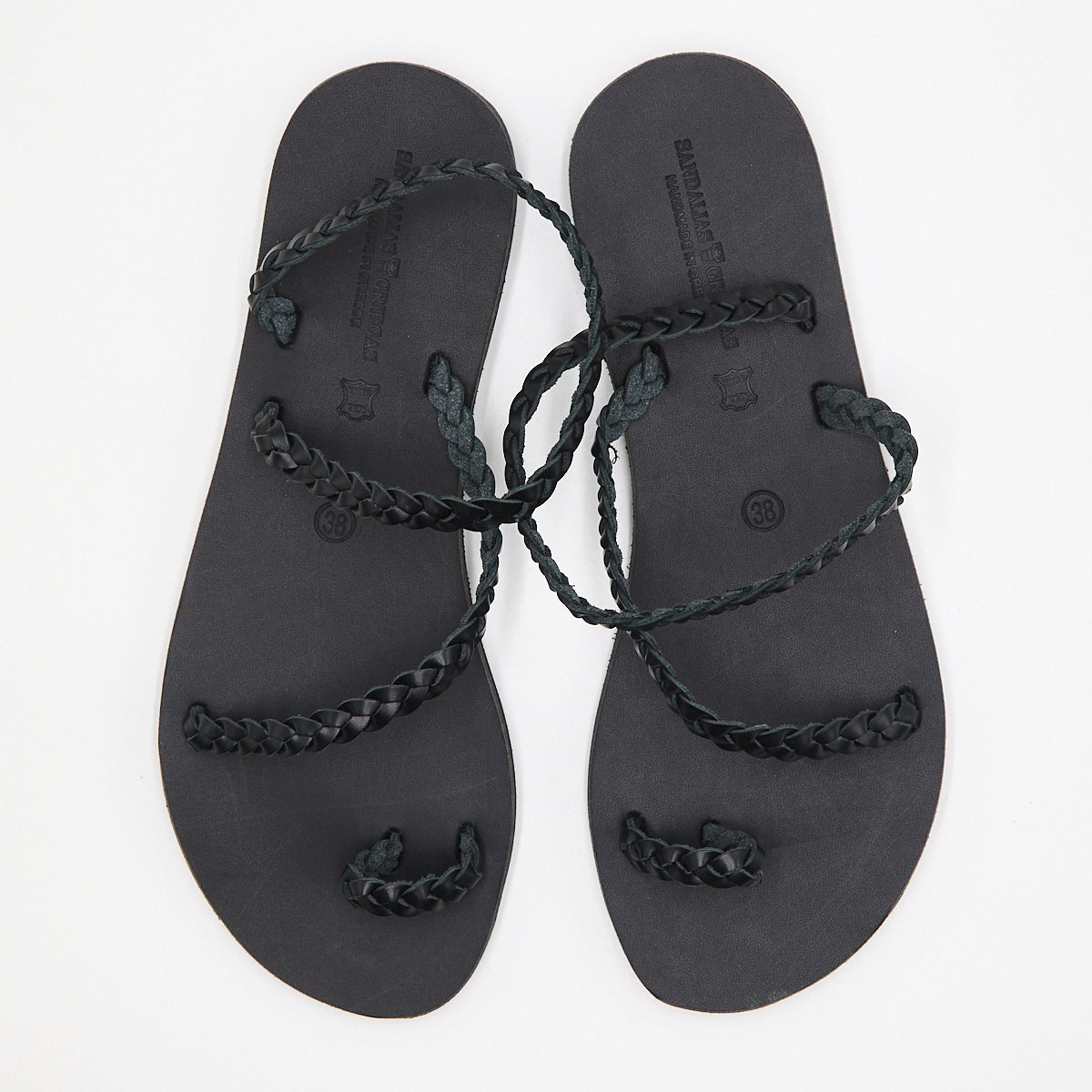 Olympia Braided Sandal Black