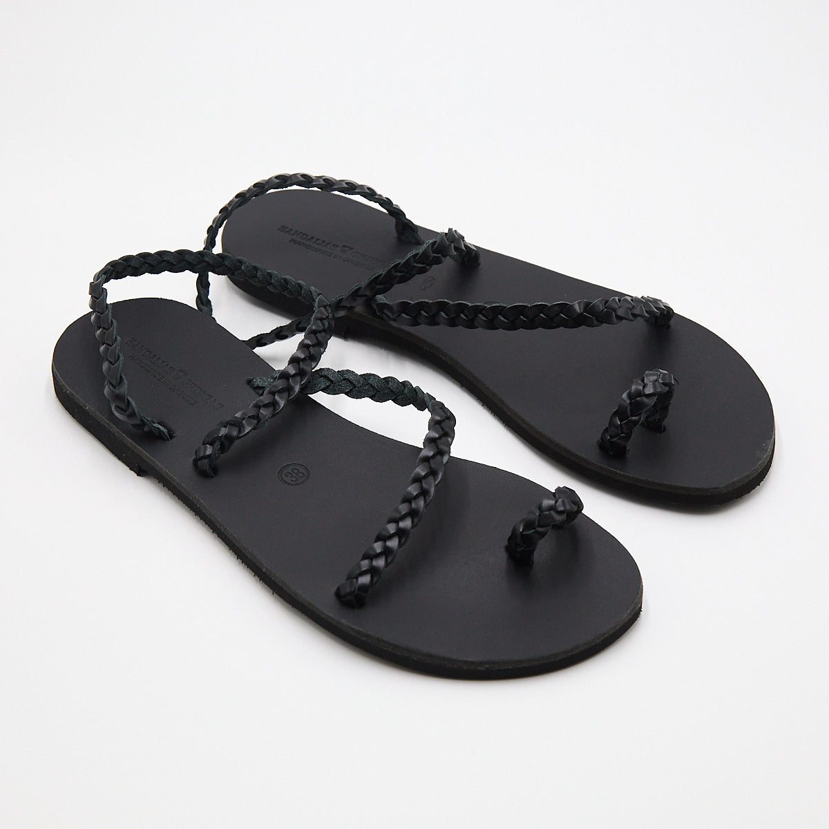 Olympia Braided Sandal Black