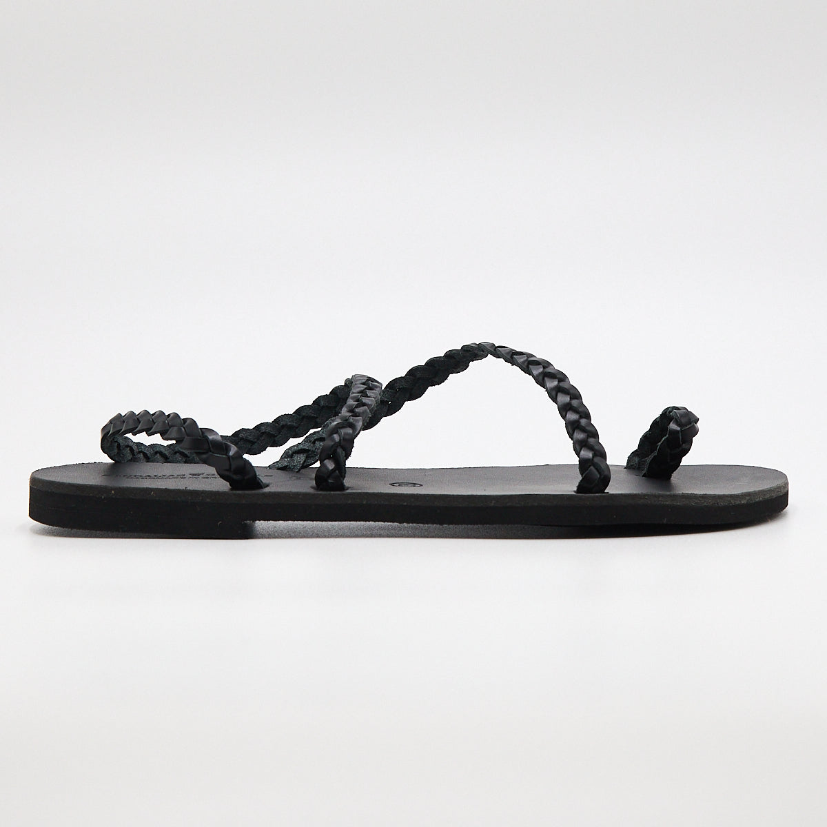 Olympia Braided Sandal Black