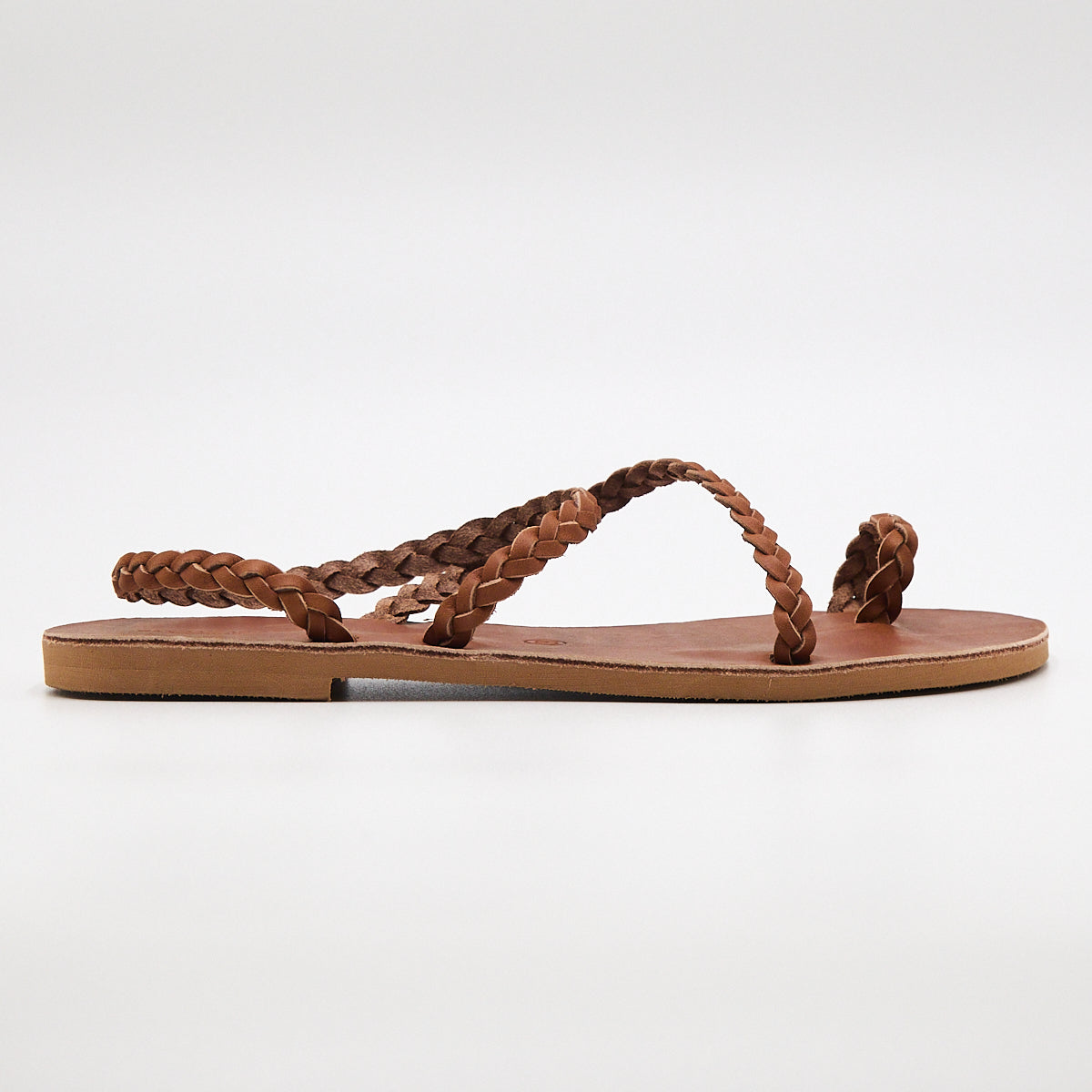 Olympia Braided Tabac Sandal