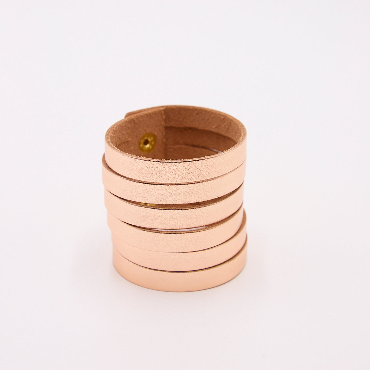 Electra Bronze Leather Bracelet