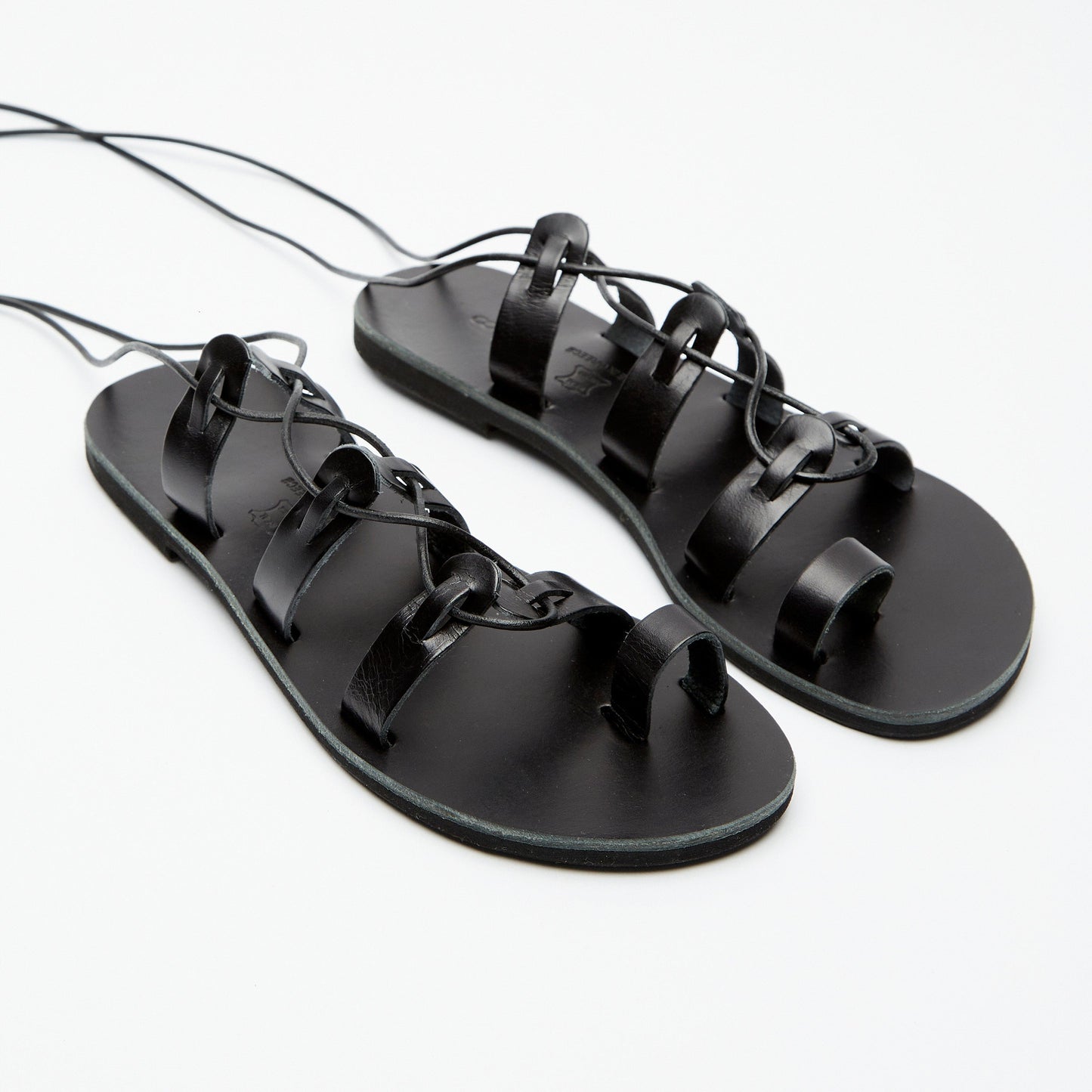 Black Roman Sandal