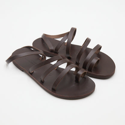 Olympia Multi-Strap Brown Sandal